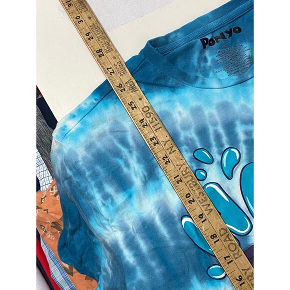 Ponyo T shirt  EXCLUSIVE Anime' Size Small Tie Dyed Unisex Men's Women - Picture 4 of 11